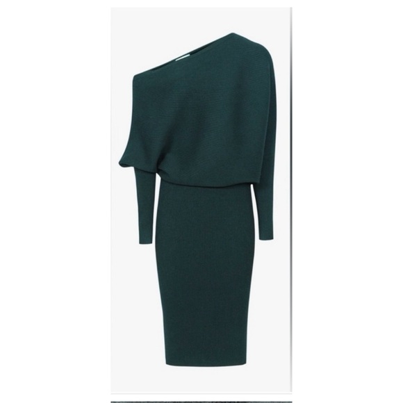 Reiss Dresses & Skirts - Sold ***Reiss Lara off the shoulder midi dress large green